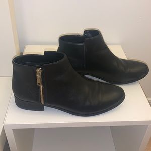 Genuine leather booties
